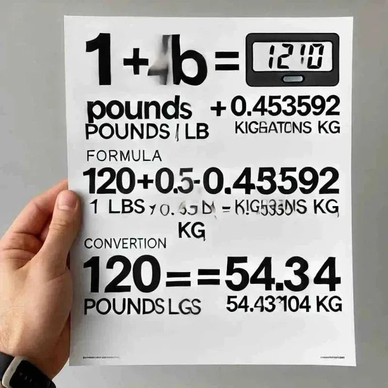 120lbs to kg. Formula for conversion and comparison - Eduyush