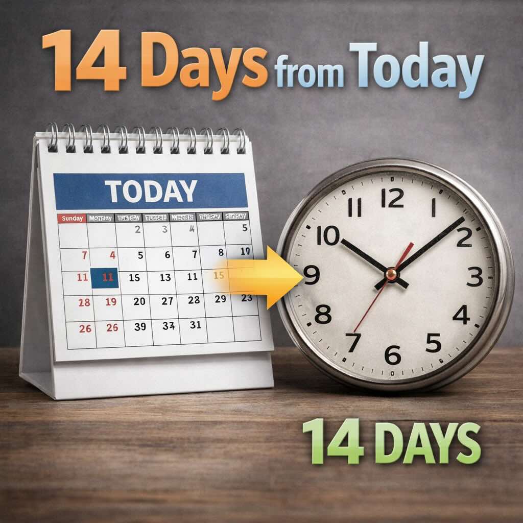 14 Days From Today | Date Calculator 2026 – Eduyush
