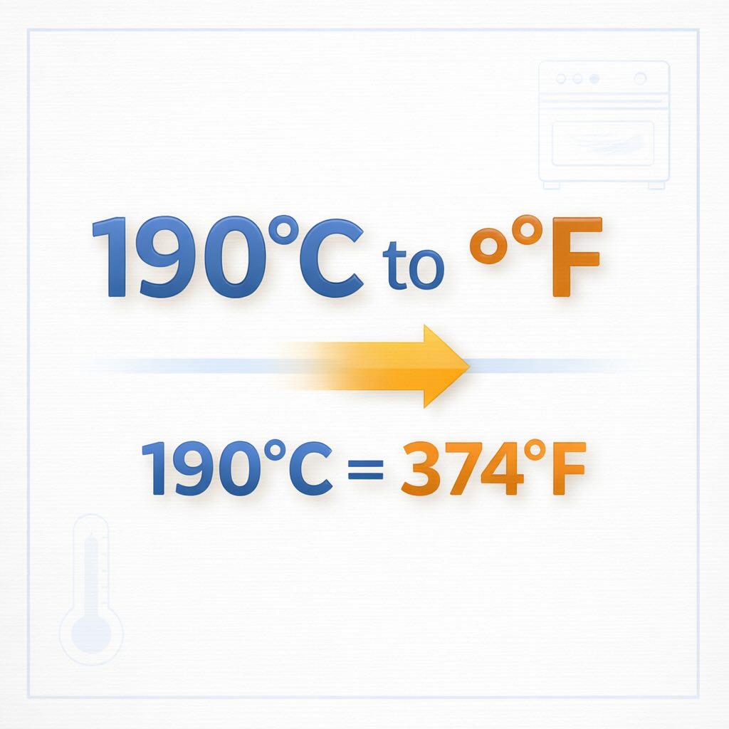 190 c to f. Precise Conversion