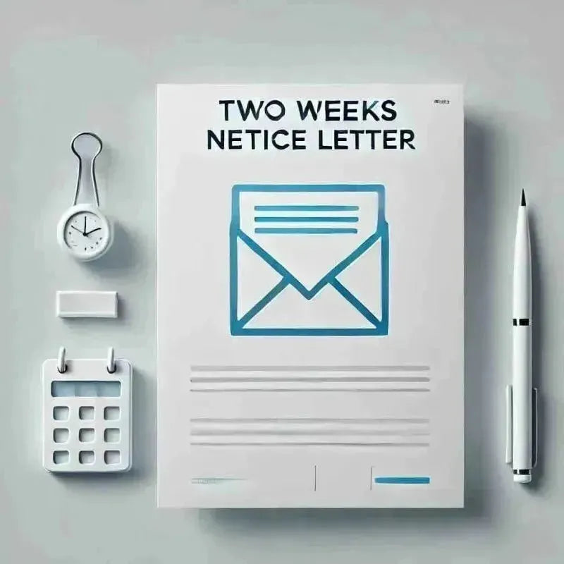2 Weeks Notice Letter 2025 - Professional Templates - Eduyush