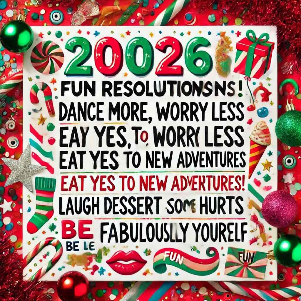 New Year Fun Resolutions 2026