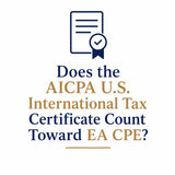 Does AICPA U.S. Intl Tax Count for EA CPE?
