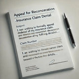sample letter of appeal for reconsideration insurance claims