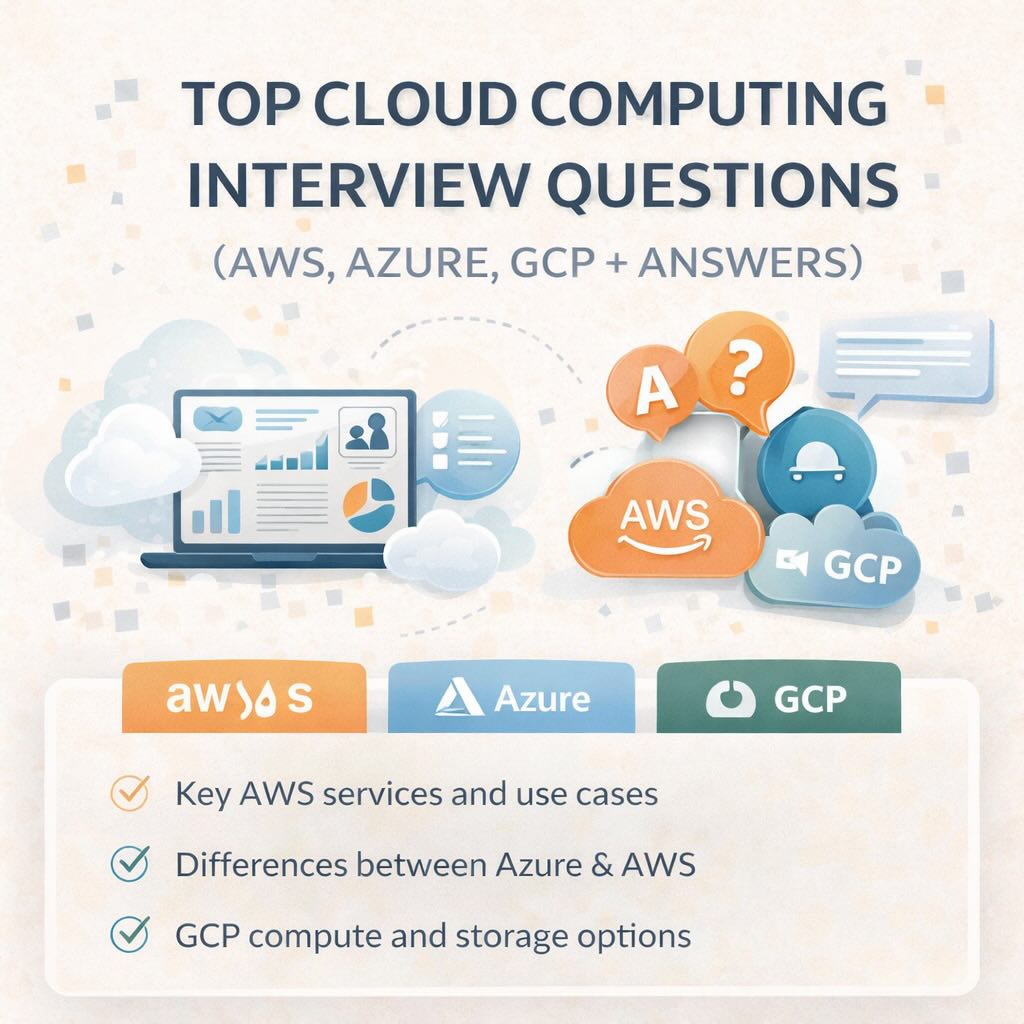 Top Cloud Computing Interview Questions (AWS, Azure, GCP + Answers)