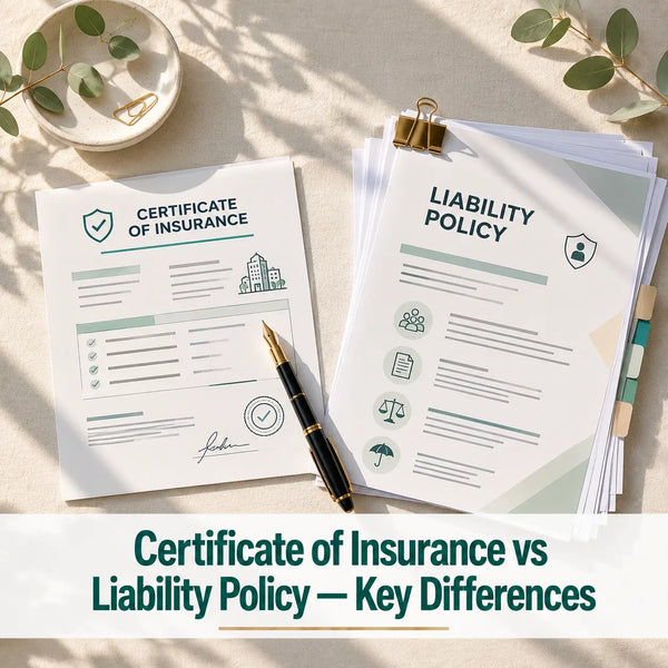 Certificate of Insurance vs liability policy