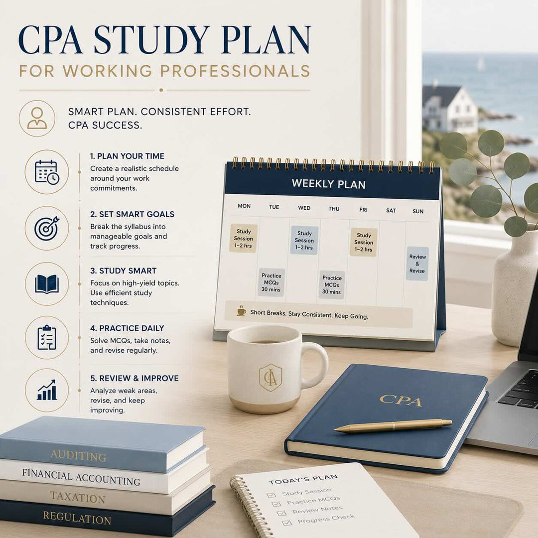 CPA Study Plan for Working Professionals India 2026
