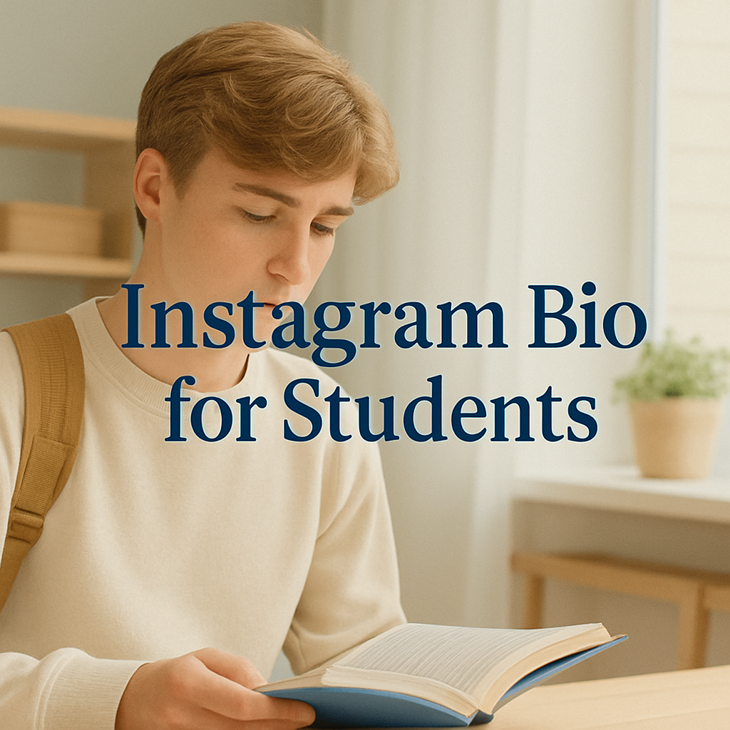 instagram bio for school student