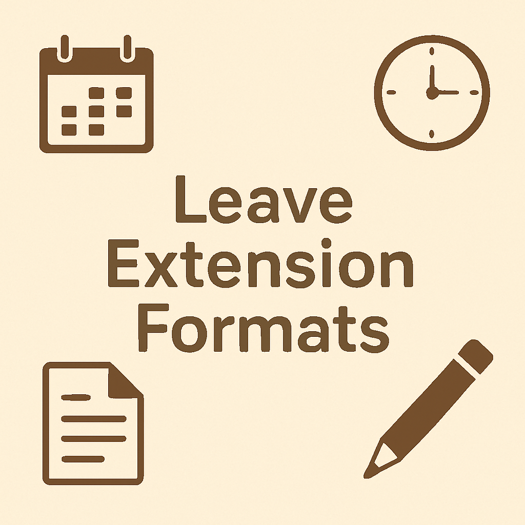 Leave Extension application format