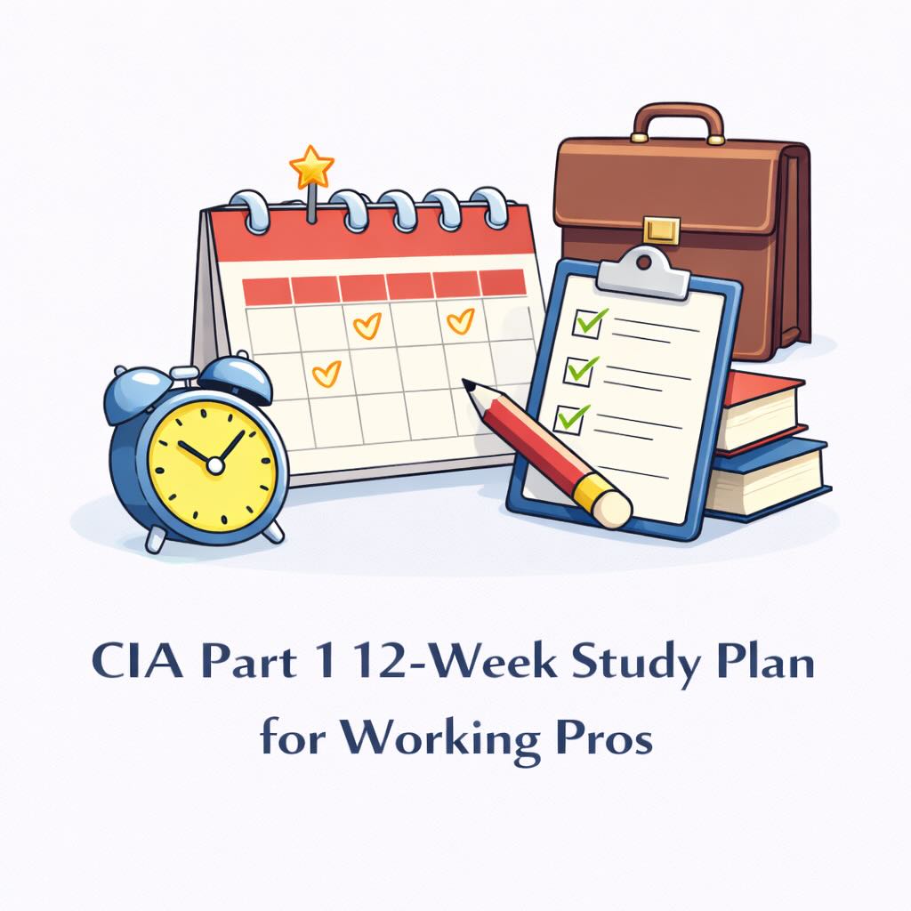 CIA Part 1 12-Week Study Plan for Working Pros