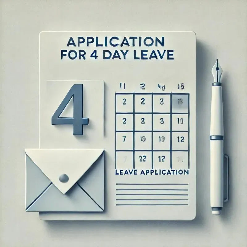 Application for 4 Day Leave: 7+ Professional Templates - Eduyush