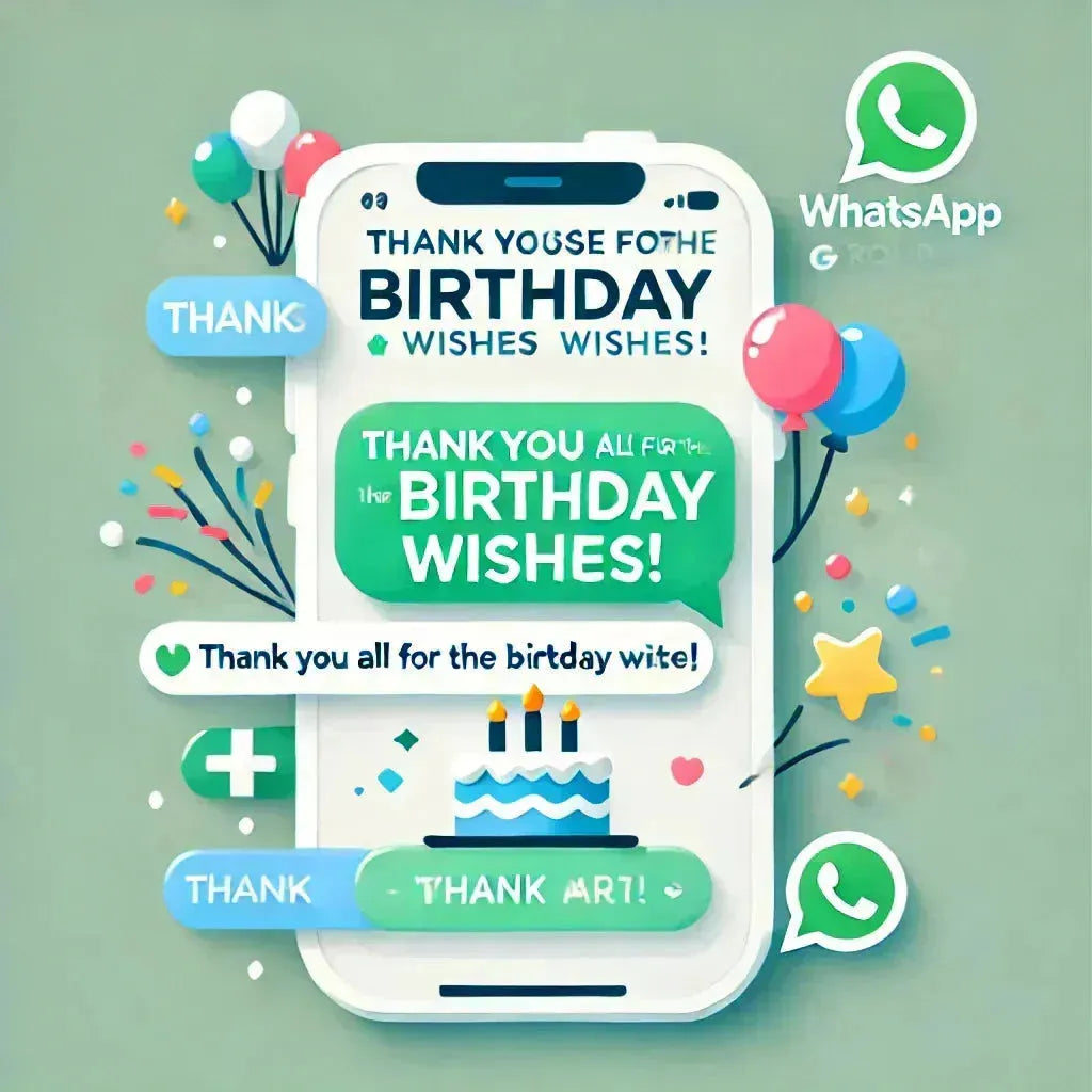 Thanks Message for Birthday Wishes in WhatsApp Group - Eduyush