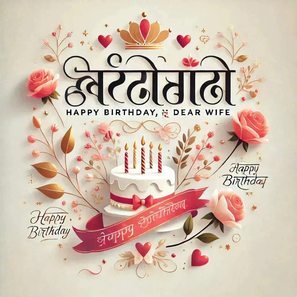 Birthday Wishes for Wife in Hindi - 150+ Messages - Eduyush