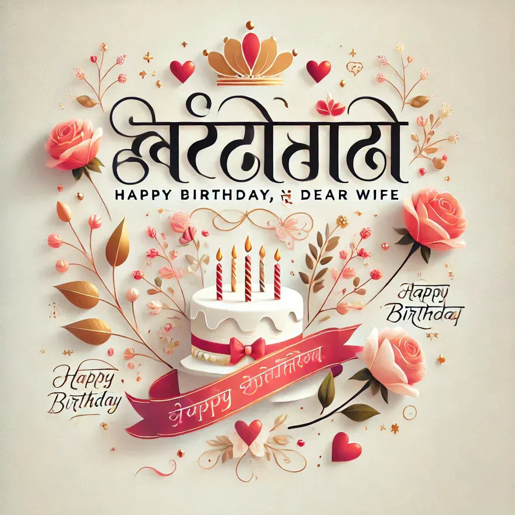 Birthday Wishes for Wife in Hindi - 150+ Messages - Eduyush