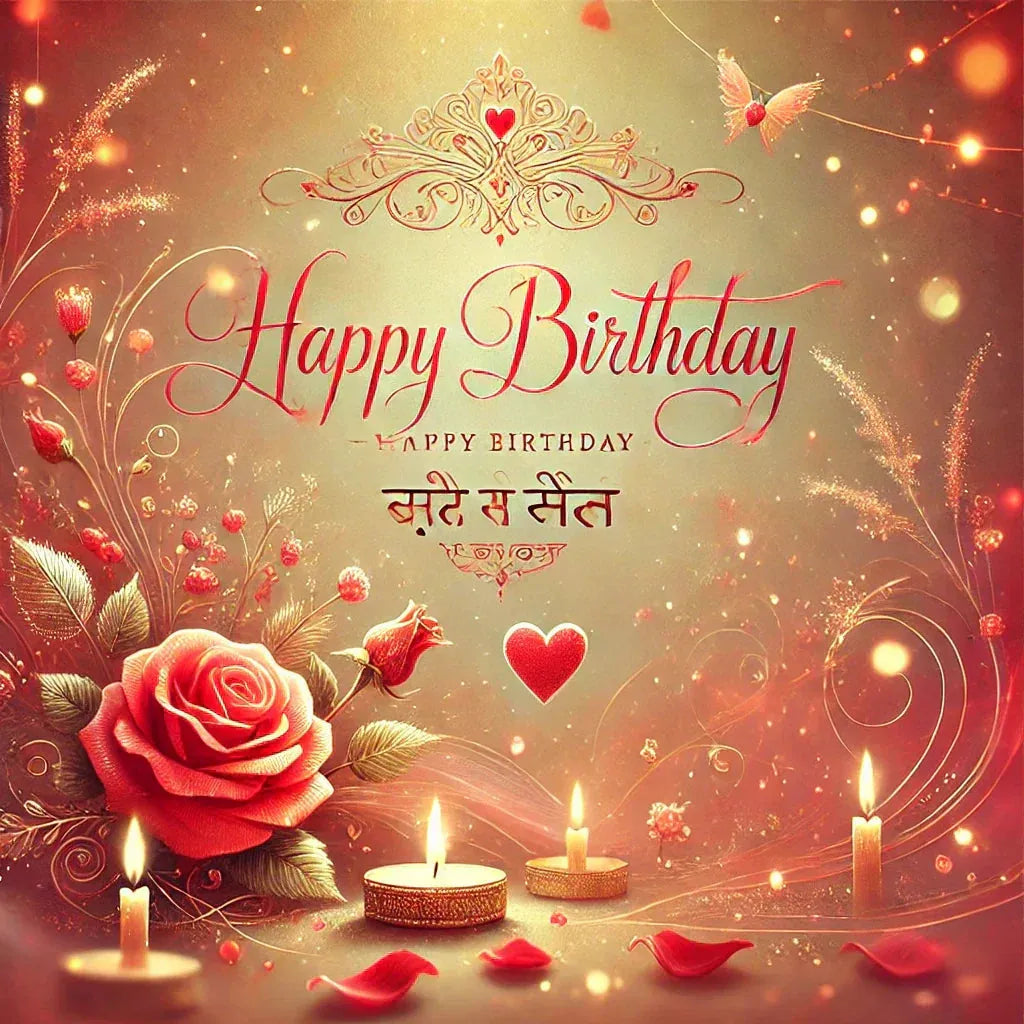 Love Happy Birthday Wishes in Hindi - 150+ Messages - Eduyush
