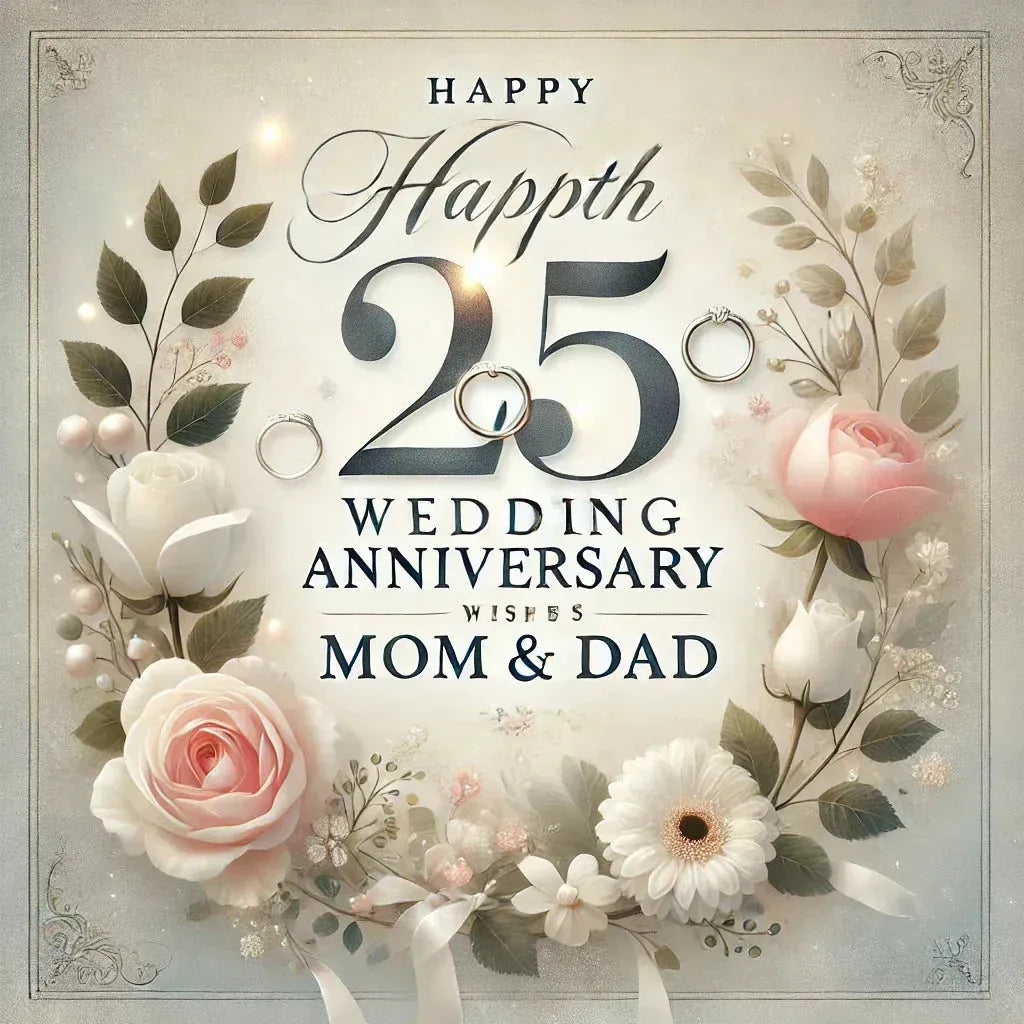 25th Anniversary Wishes for Parents - Eduyush