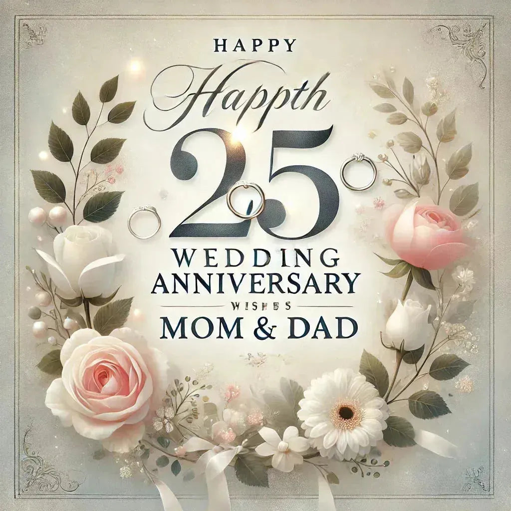 25th Anniversary Wishes for Parents - Eduyush