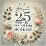 25th Anniversary Wishes for Parents - Eduyush