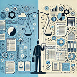 Difference between Conceptual frameworks and Accounting Standards - Eduyush
