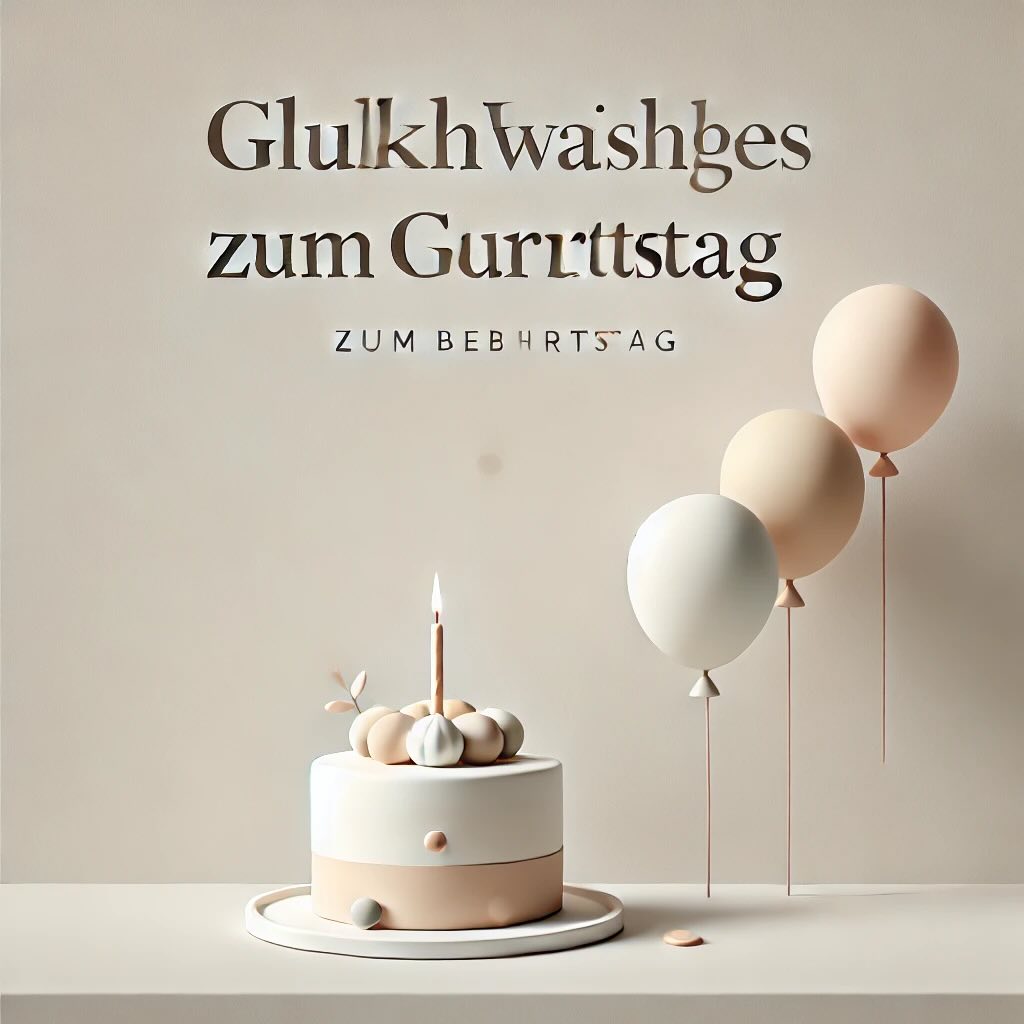Glückwünsche zum Geburtstag