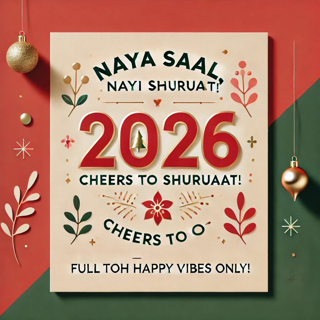 Hinglish New Year Wishes 2026 | Naya Saal Mubarak