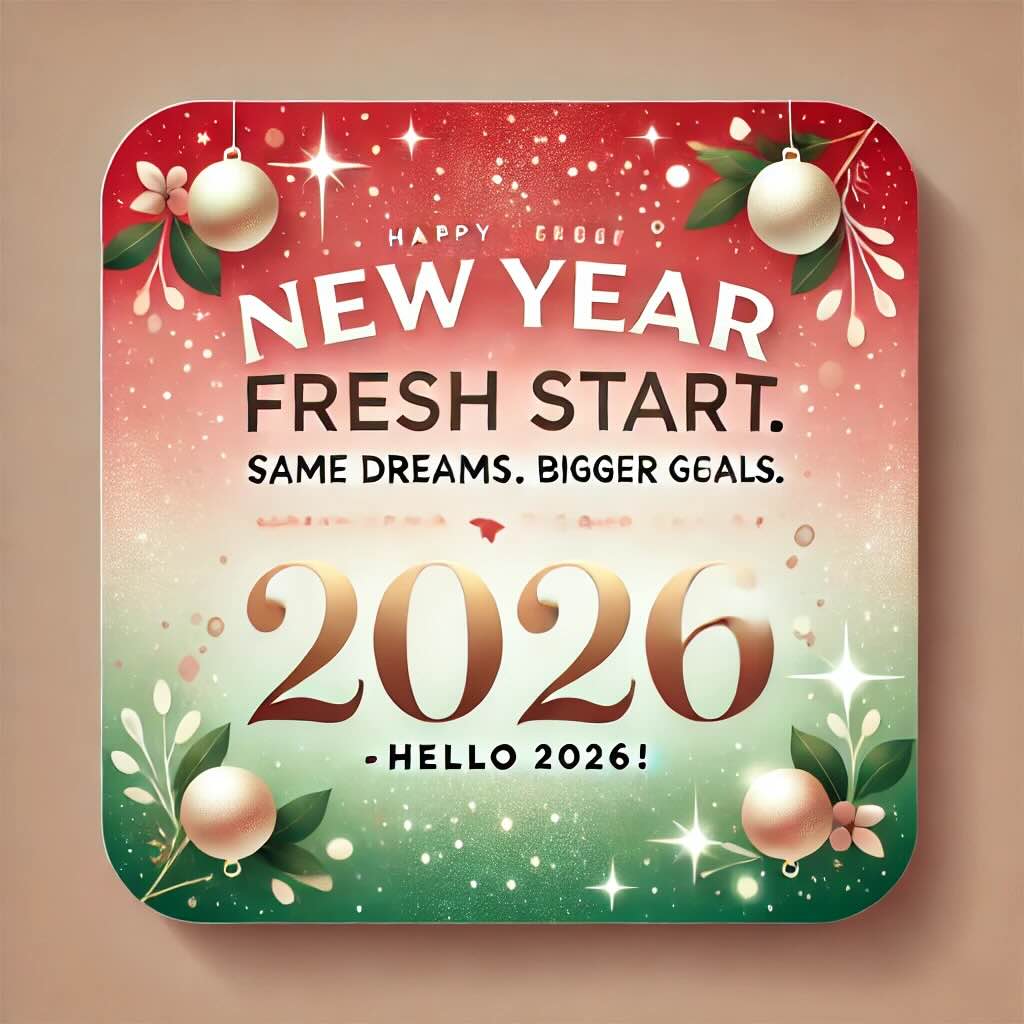 Happy New Year Wishes Caption 2026