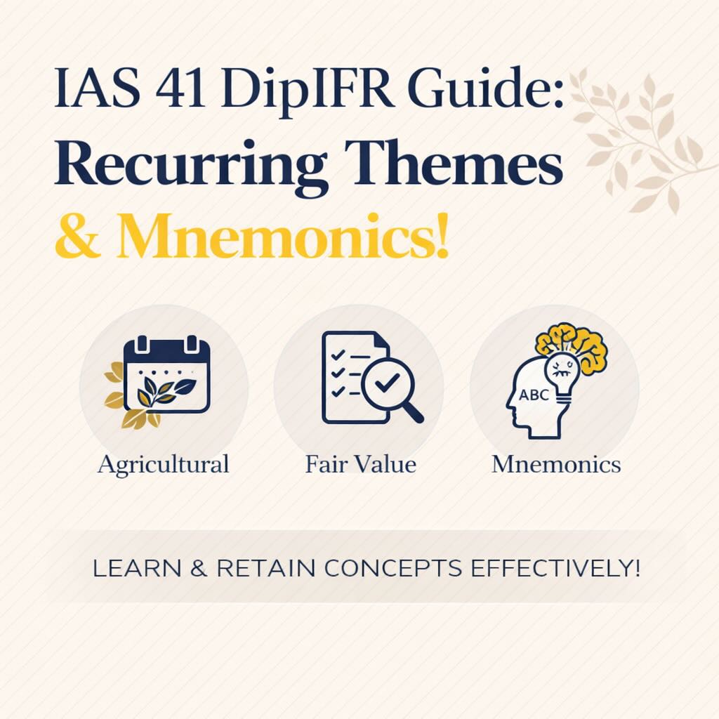 IAS 41 DipIFR Guide: Recurring Themes & Mnemonics!