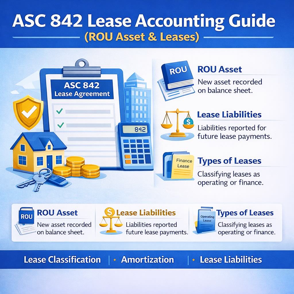 ASC 842 Lease Accounting Guide (ROU Asset &amp; Leases)