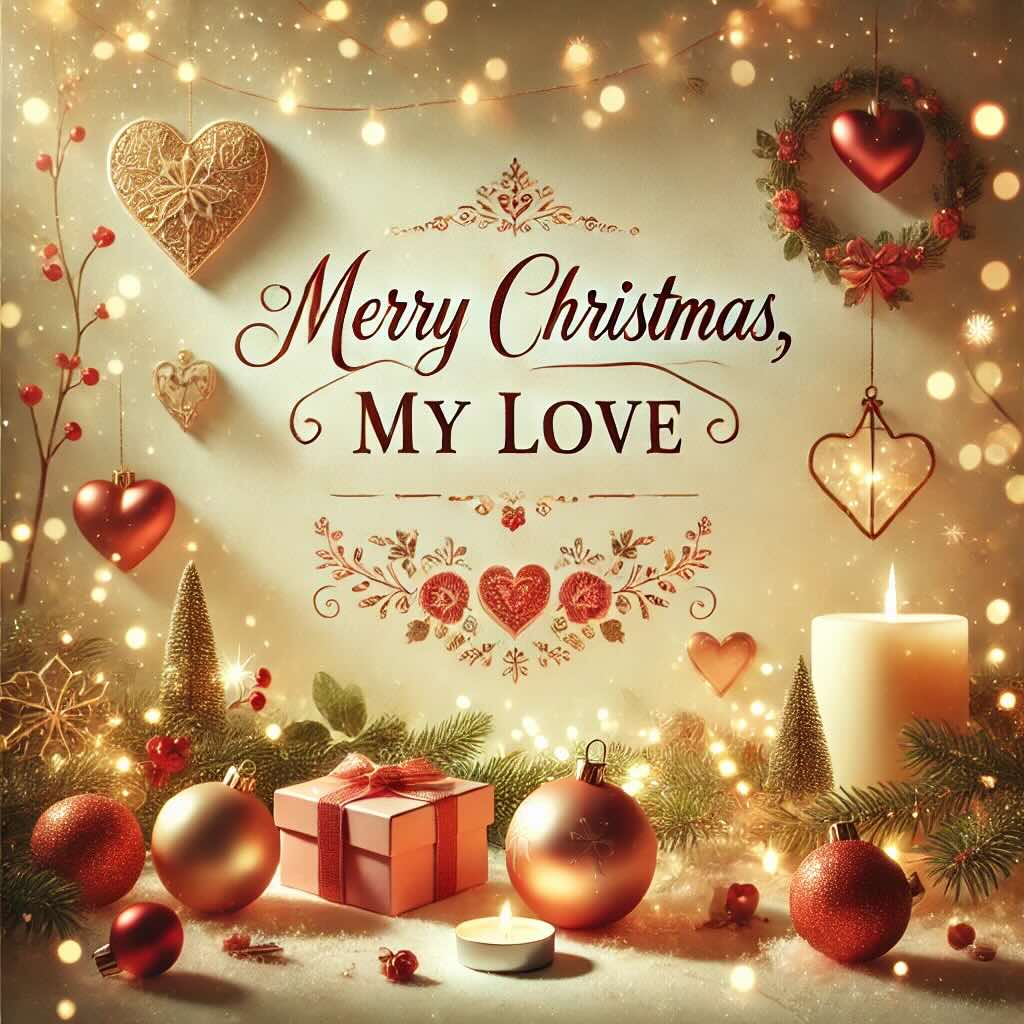 Romantic Merry Christmas wishes