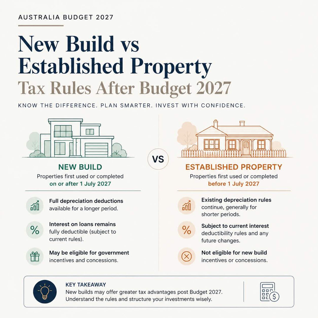 New Build vs Established Property Tax Rules 2027