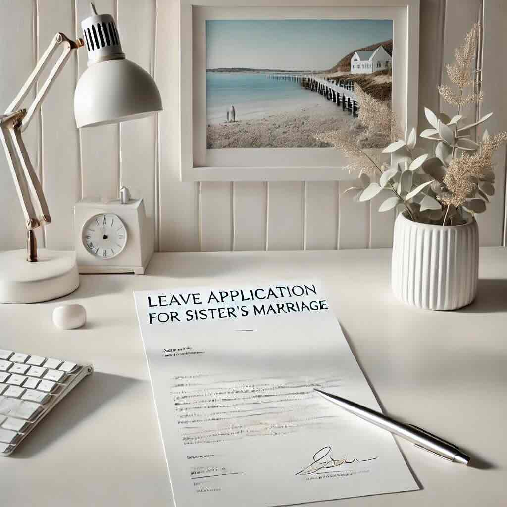 Leave Application for Sister Marriage – 2025 Samples - Eduyush