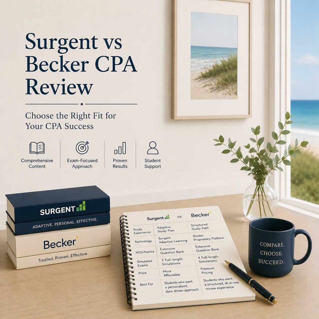 Surgent vs Becker CPA Review: Pass Rates & Which Fits