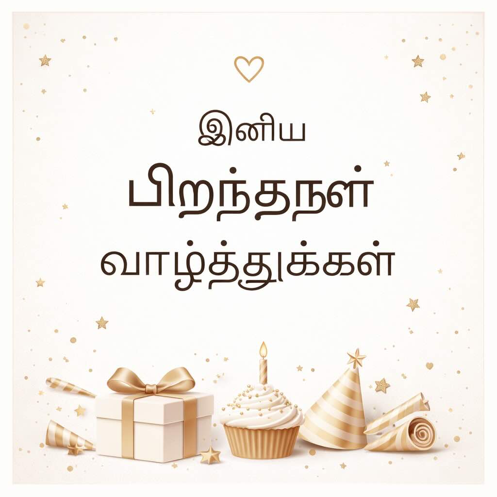 Birthday Wishes in Tamil