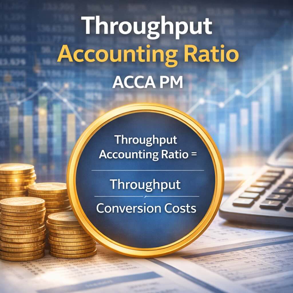 Throughput accounting ratio TPAR formula for ACCA PM exam