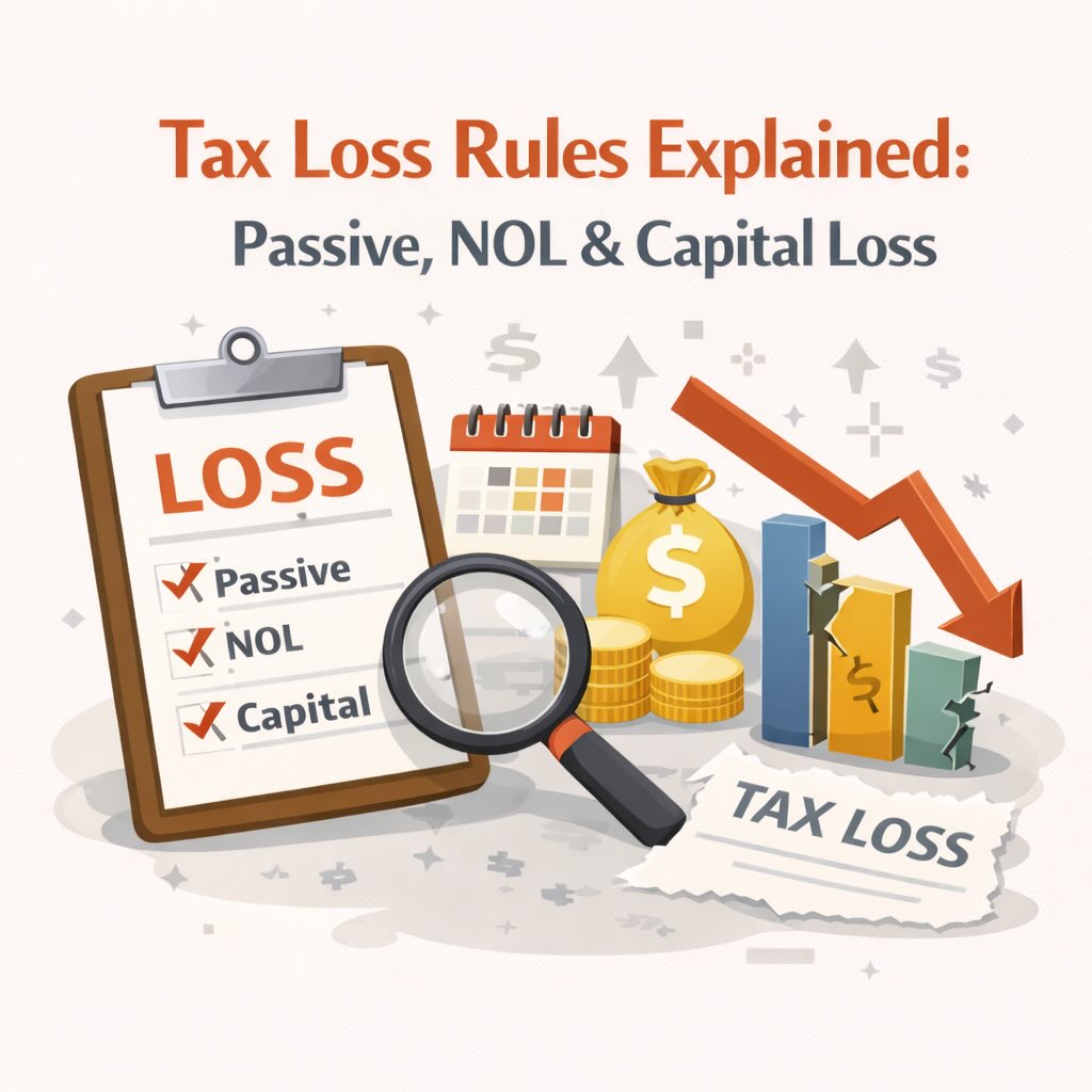 Tax Loss Rules Explained: Passive, NOL & Capital Loss