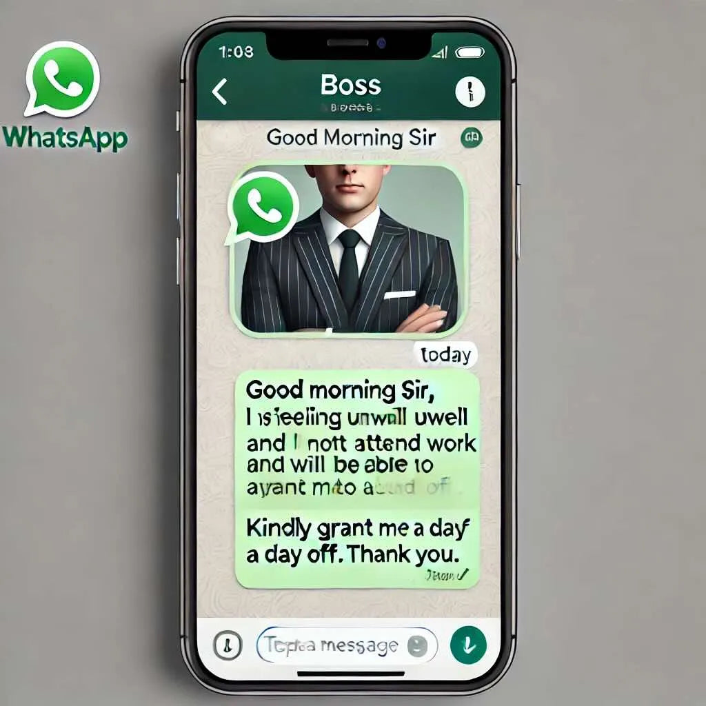 WhatsApp Leave Message to Boss