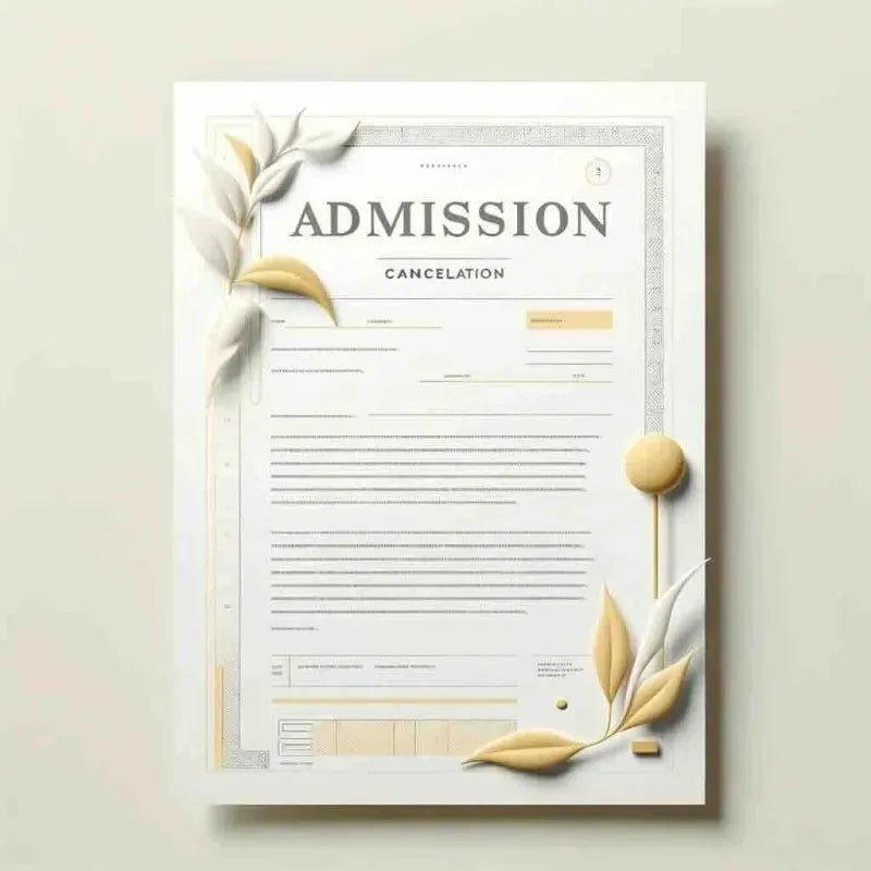 Admission cancellation letter. 4 samples to use - Eduyush