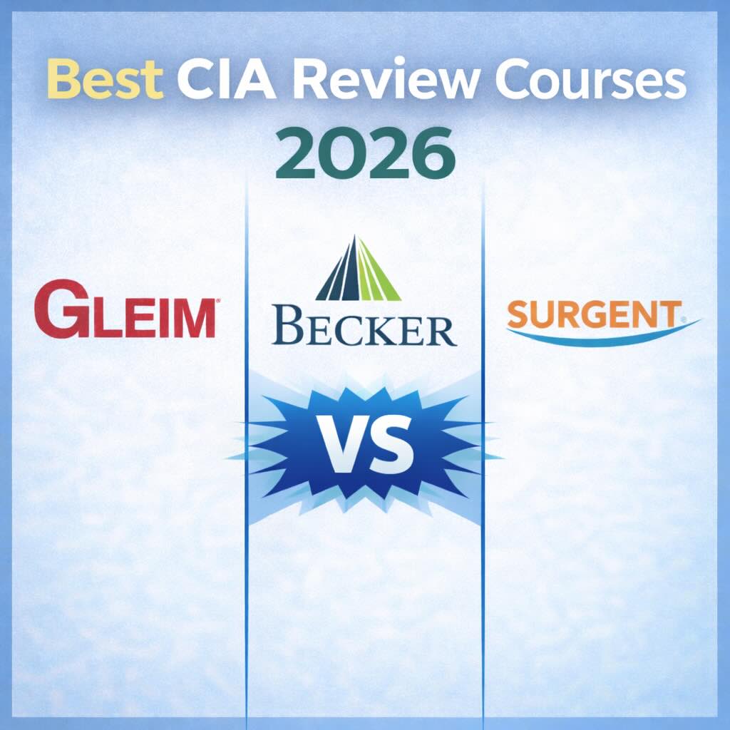 Best CIA review courses 2026 Gleim Becker Surgent comparison