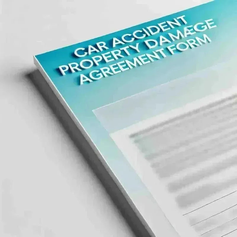 Car Accident Property Damage Agreement Form - Eduyush