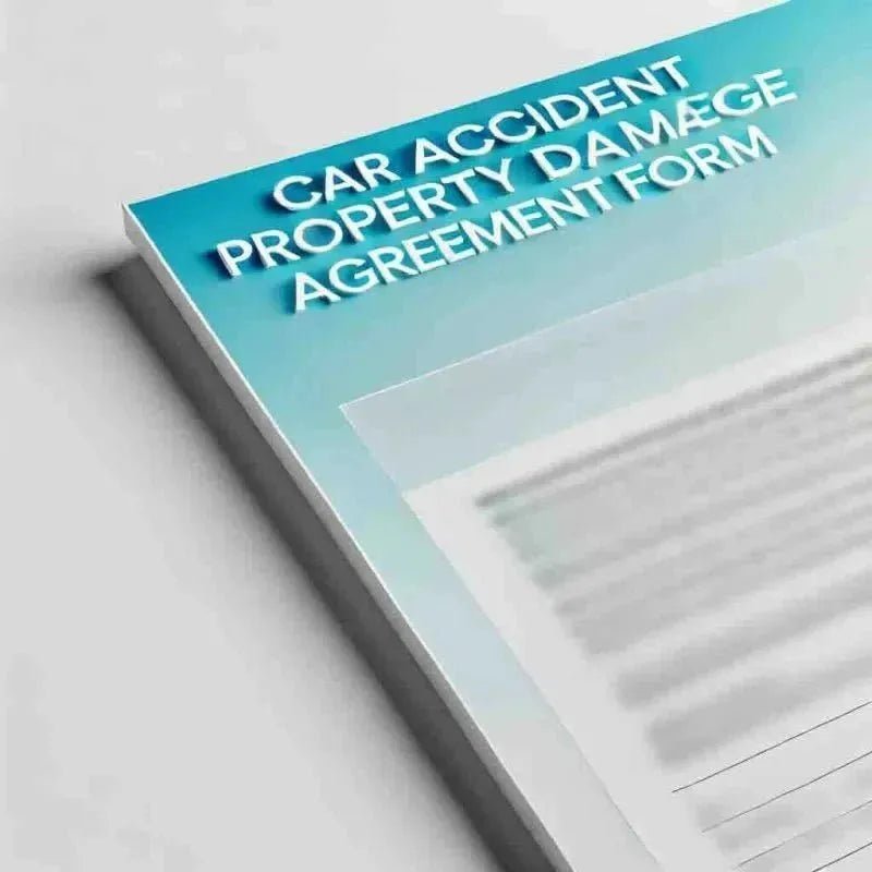 Car Accident Property Damage Agreement Form - Eduyush