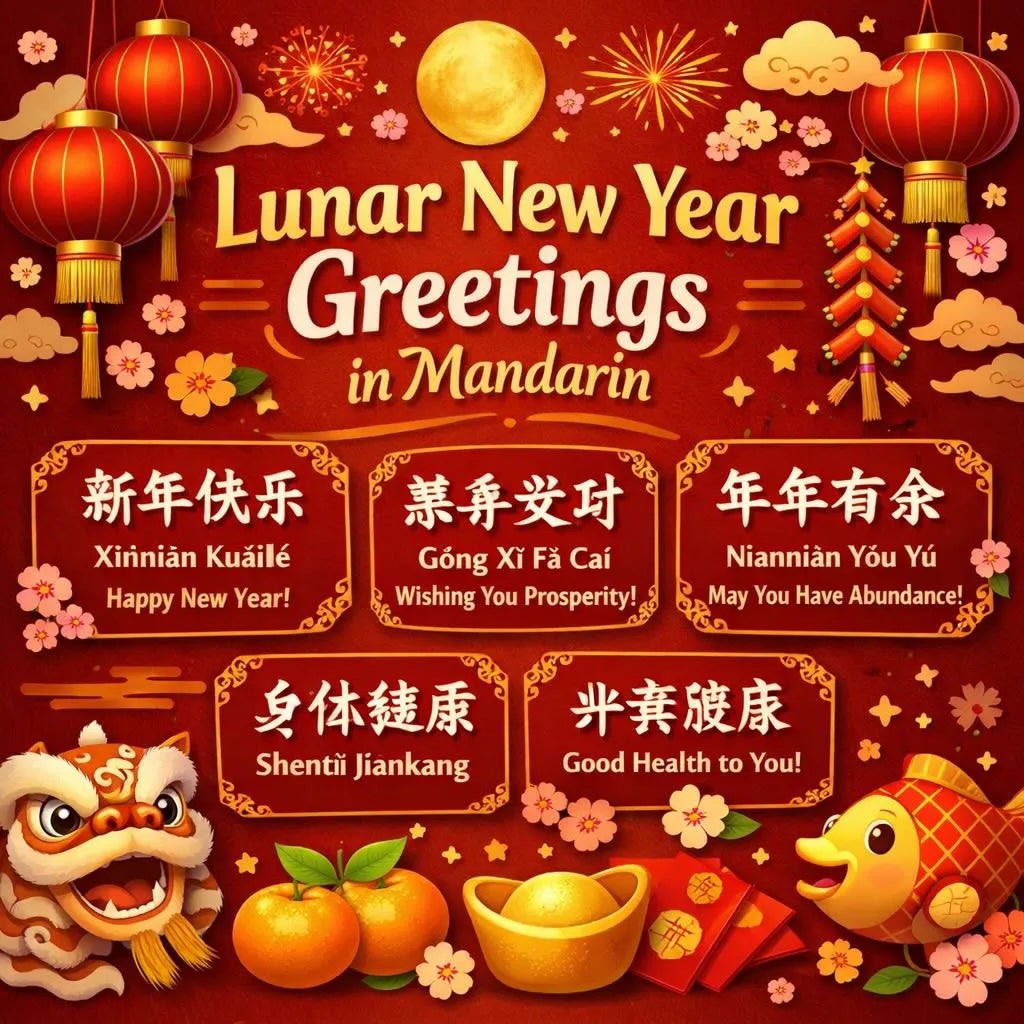 Lunar New Year greetings in Mandarin
