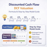 DCF formula showing free cash flow discounted at WACC to derive enterprise value