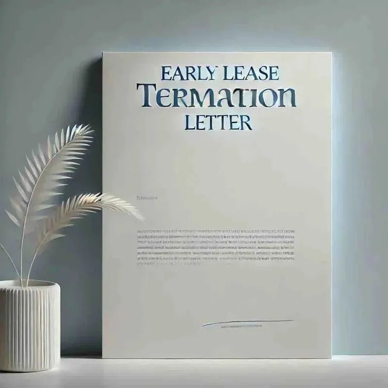 Early lease termination letter: Formats and tips - Eduyush