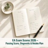EA Exam Scores 2026: Passing Score, Reports & Retake Guide