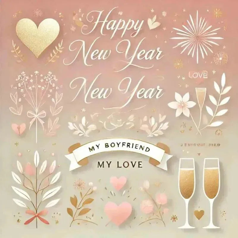 Happy New Year Wishes for Boyfriend. 250+ messages - Eduyush