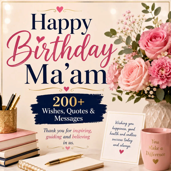 200+ Happy Birthday Ma'am Wishes, Quotes & Messages