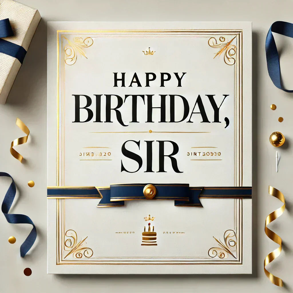 Happy Birthday Sir