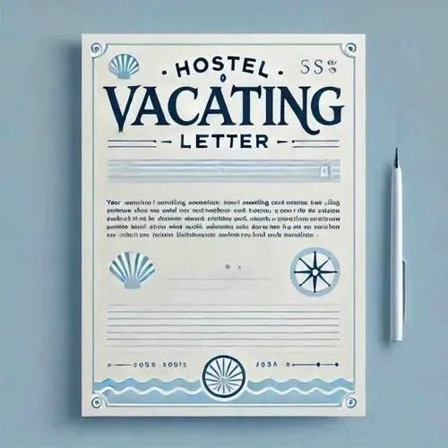 Hostel Vacating Letter: 4 Samples - Eduyush