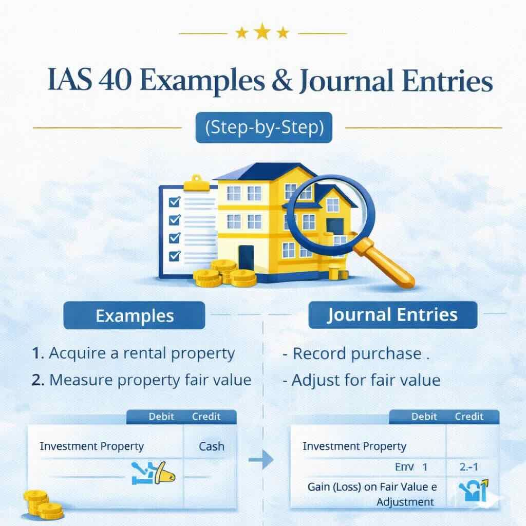 IAS 40 Examples & Journal Entries (Step-by-Step)