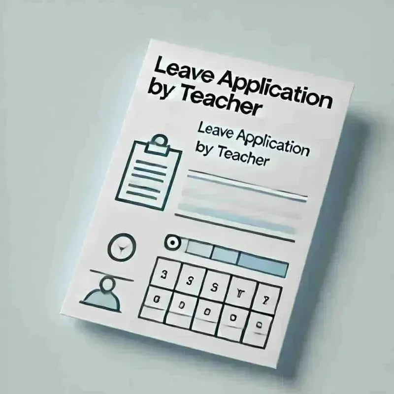 Leave Application by Teacher to Principal: 10 Templates – Eduyush