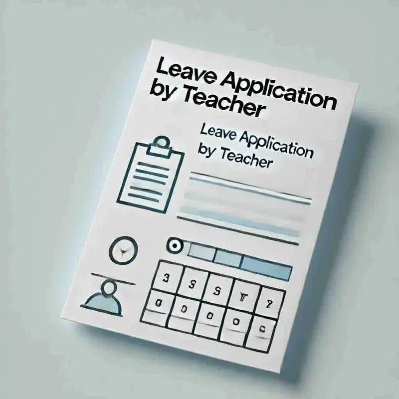 Leave Application by Teacher to Principal: 10 Templates - Eduyush